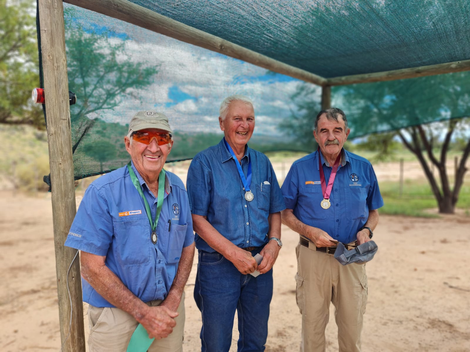 Veterane wenners Vlnr Johan Fourie (3de), Piet van Wyk (2de), Neil Basson (1ste)